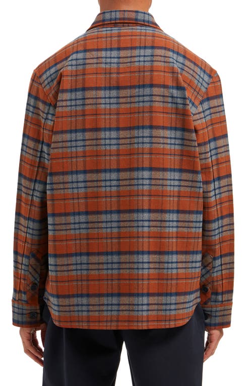 Sealskinz Thrigby Stretch Flannel Overshirt In Orange