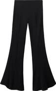 MANGO Low Rise Flare Pants