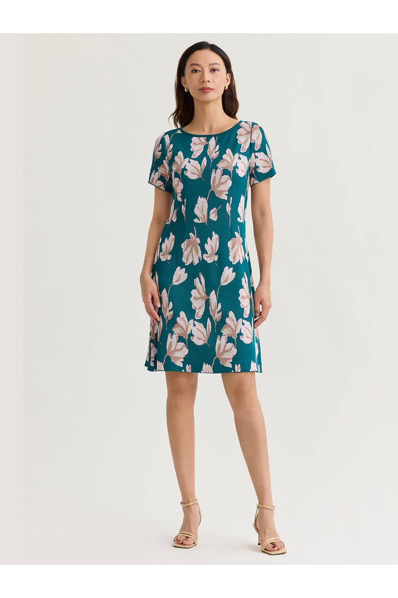 a line knit dress Dot Print A-Line Dress, Sleeveless, Banded Waist, Pullover meet the Aliana Knit Dress English Factory - Pleated A-line