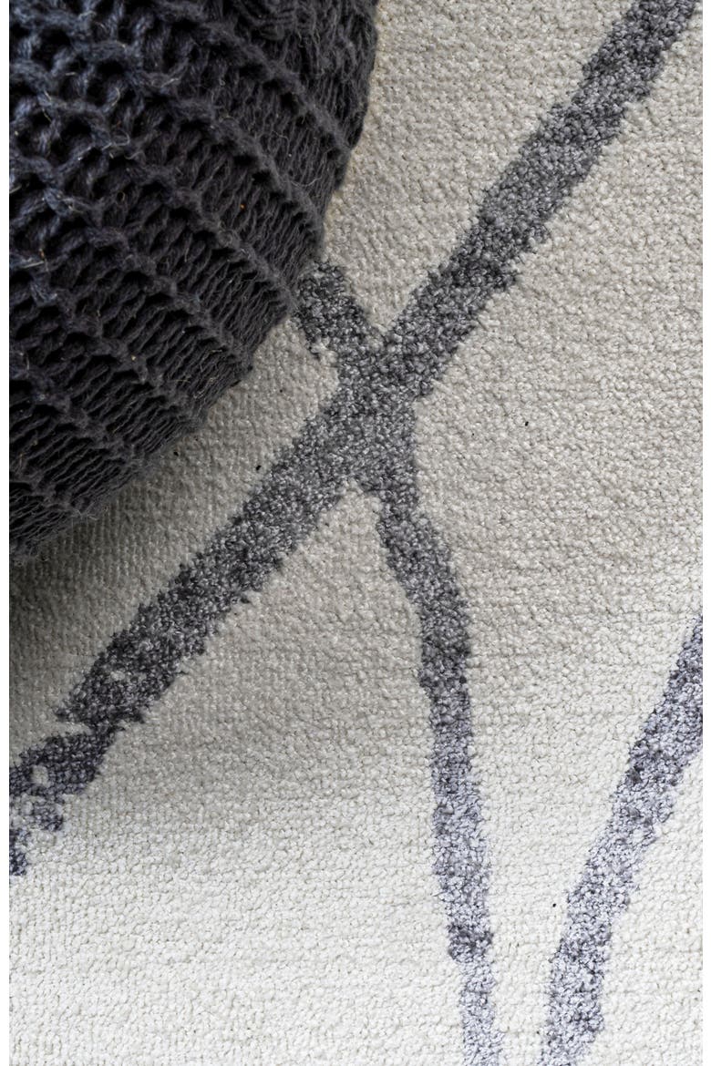 Illi Moroccan Diamond Trellis Area Rug, Alternate, color, Ivory/Gray