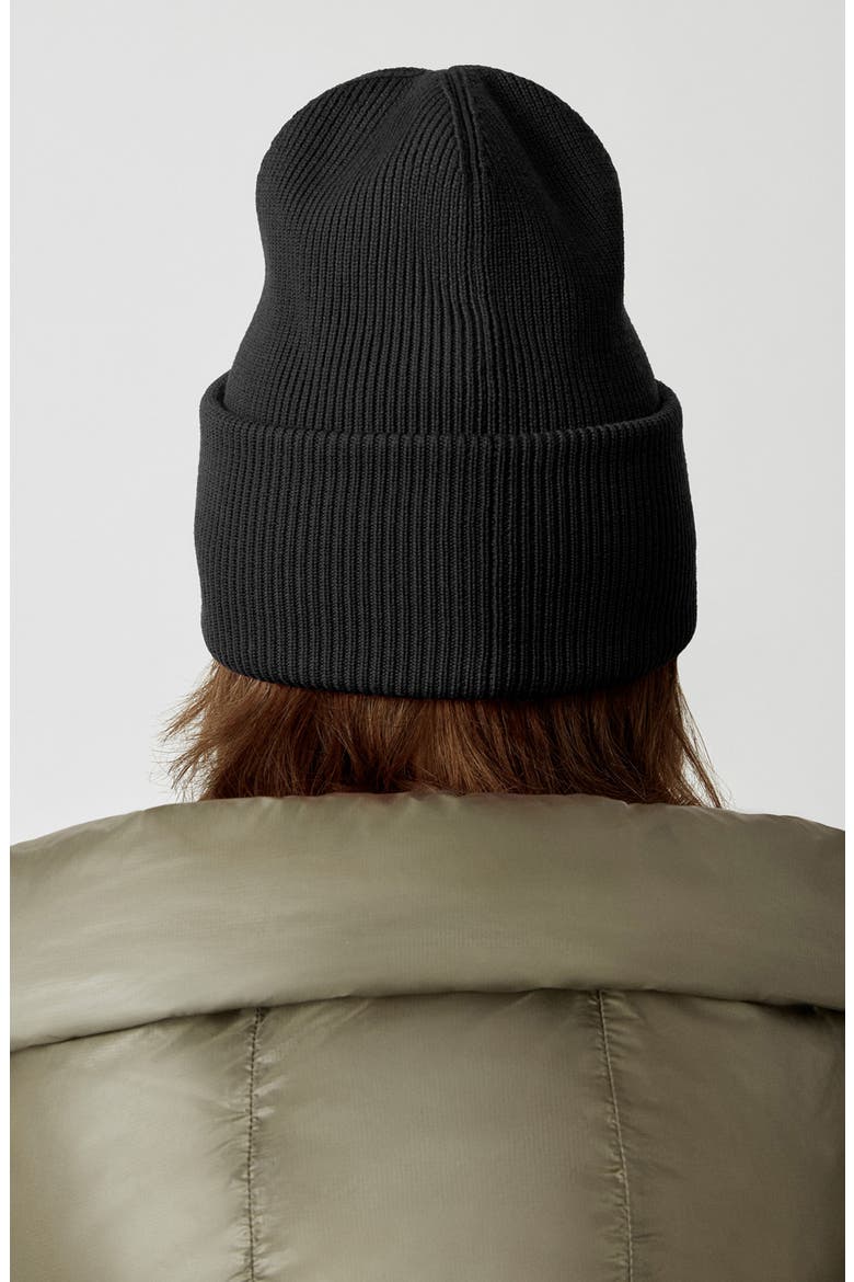 Arctic Merino Wool Toque Beanie, Alternate, color, BLACK