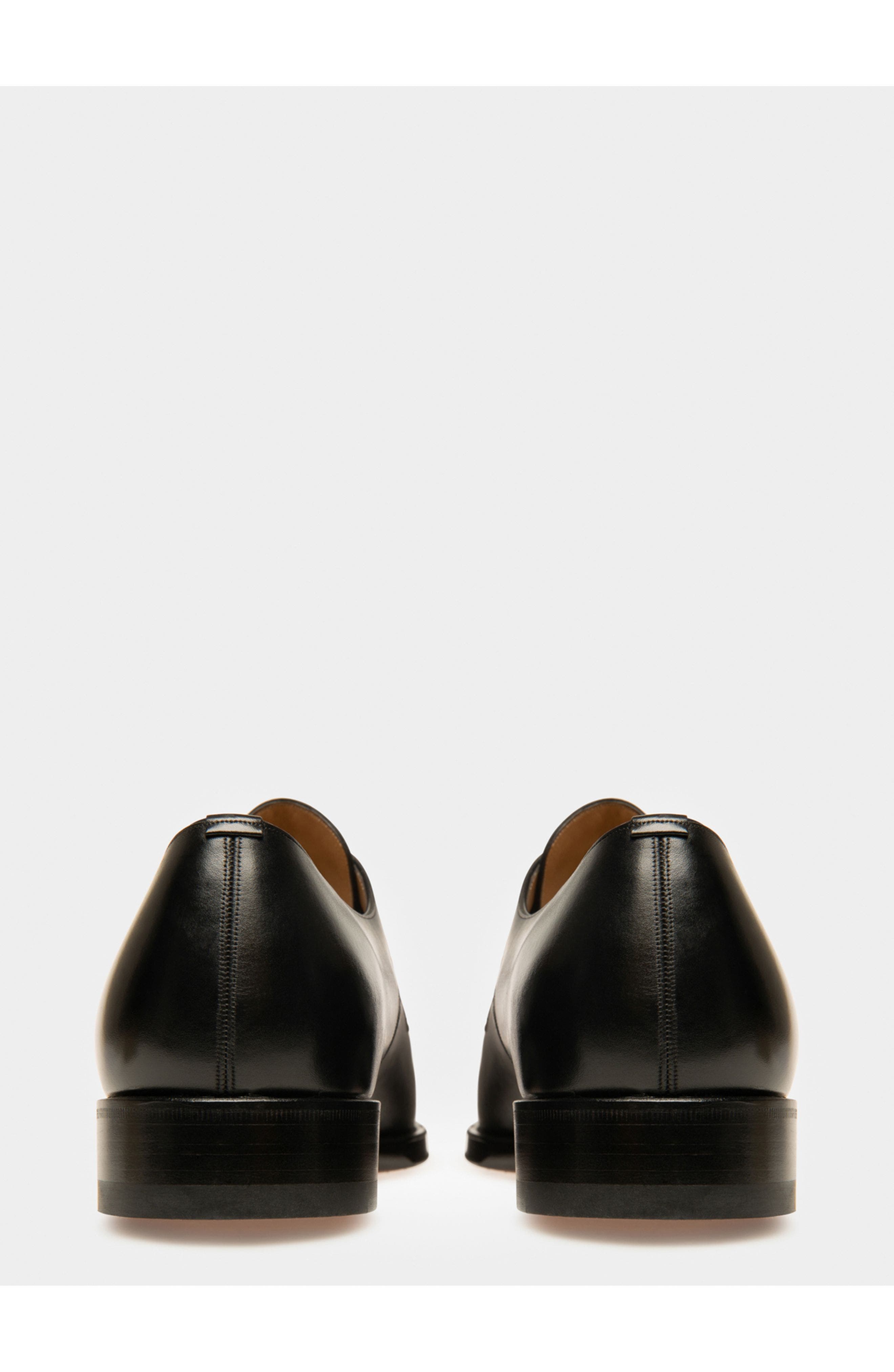 Bally Scamardo Men's Leather Derby Lace-Up Shoe, Alternate, color, Black