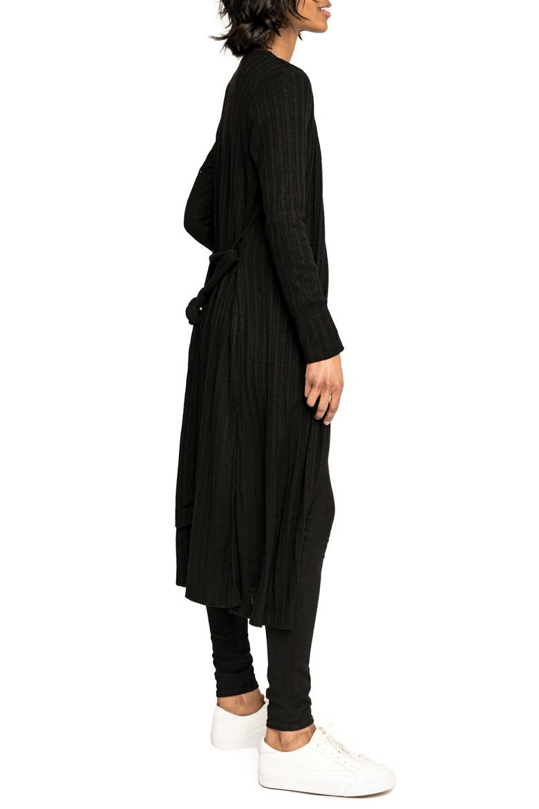 Belted Duster, Alternate, color, BLACK