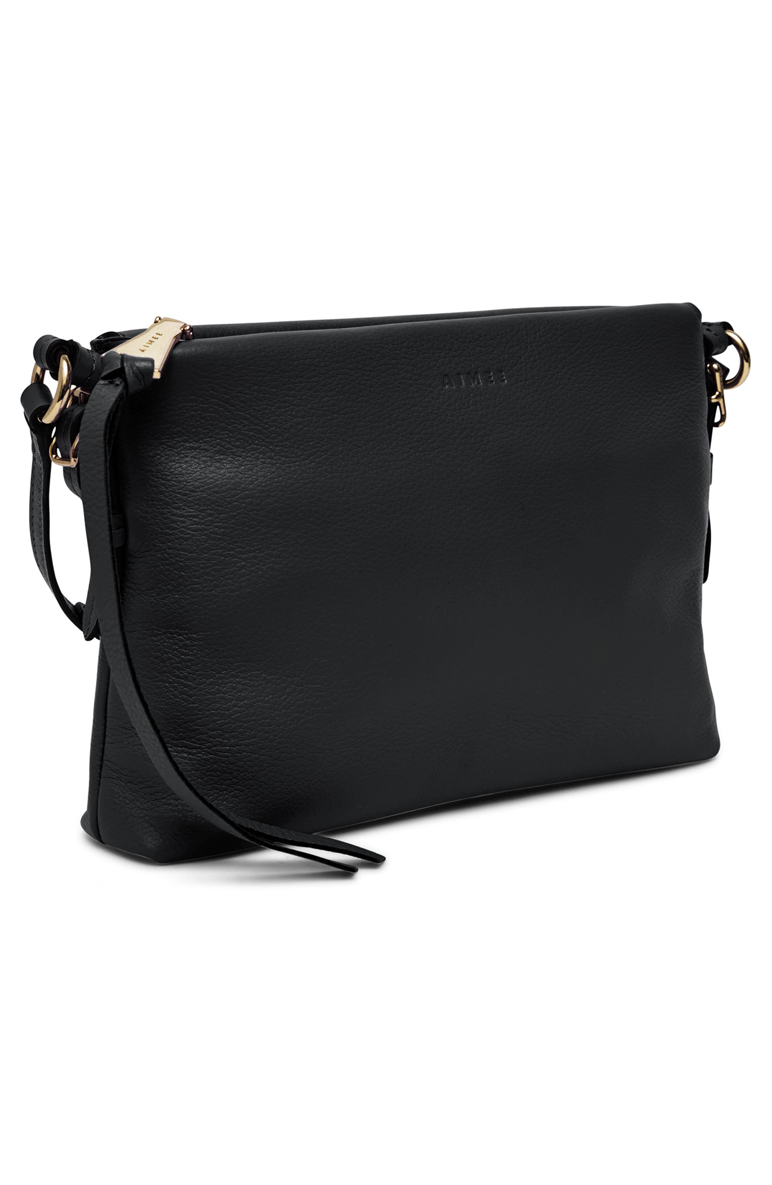 AIMEE Gramercy Leather Crossbody Bag, Alternate, color, 