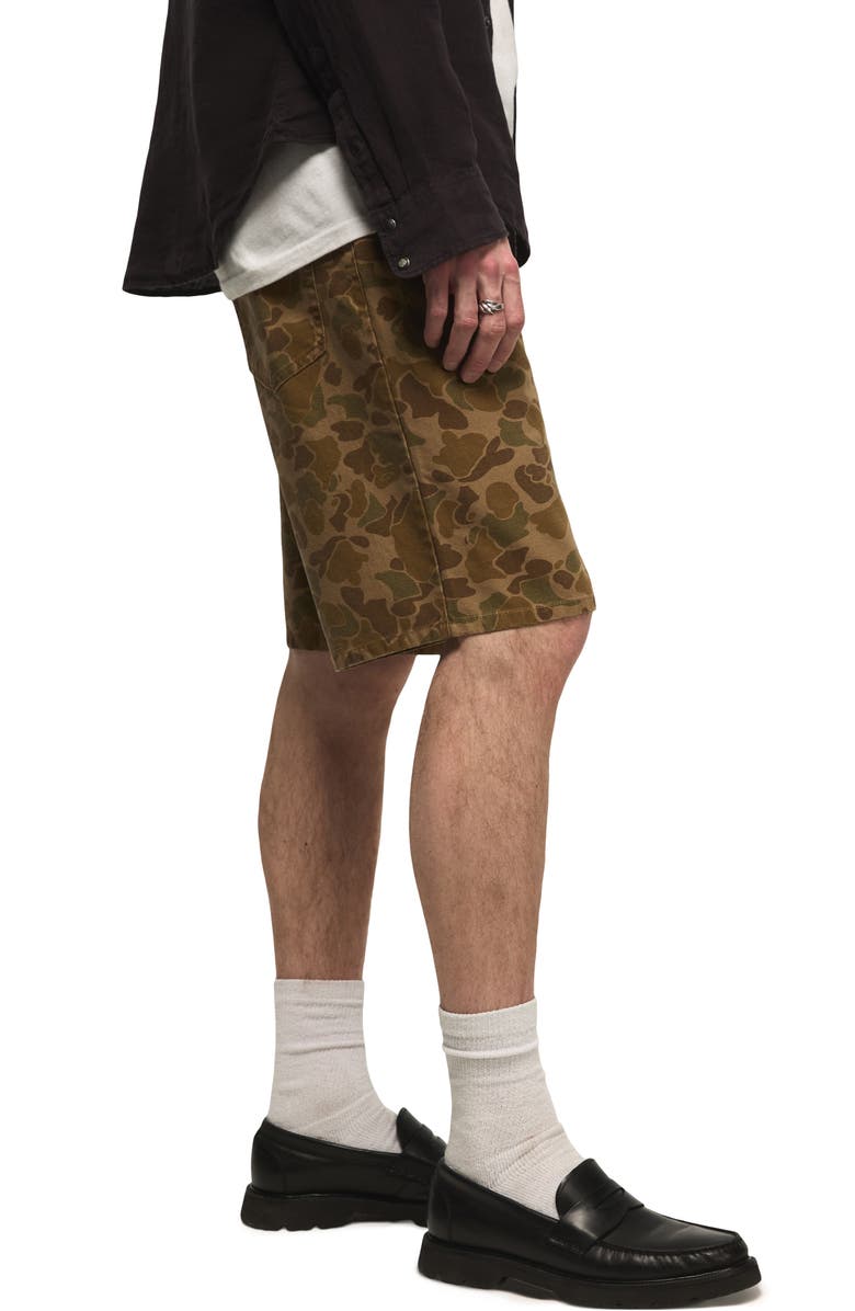 Lucky Brand Camo Print Canvas Shorts, Alternate, color, Khaki Multi