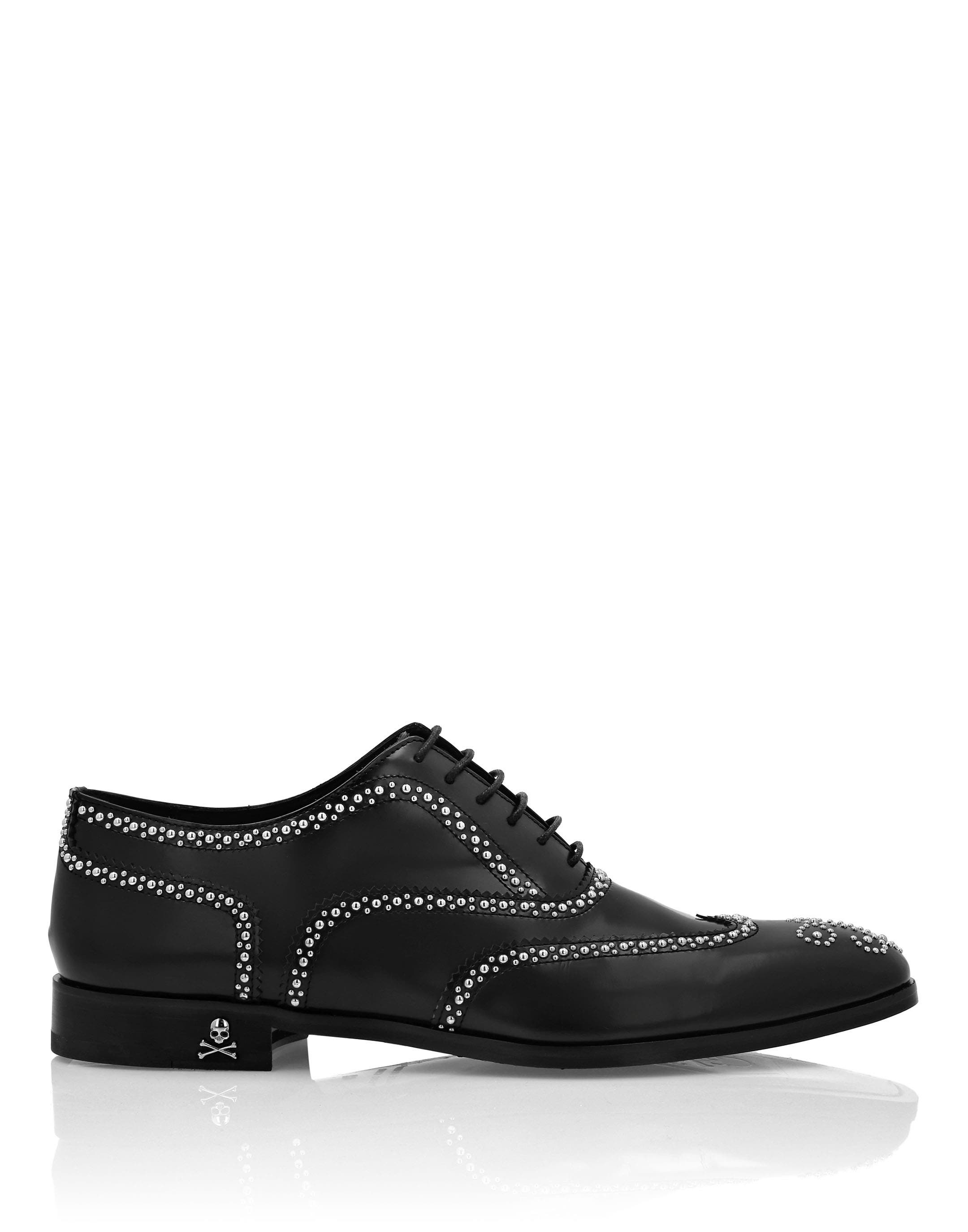 Calf Skin Leather Lace Up Shoes Men, Alternate, color, black/black