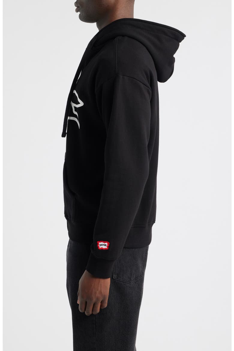 Zippy Graphic Zip Hoodie, Alternate, color, BLACK
