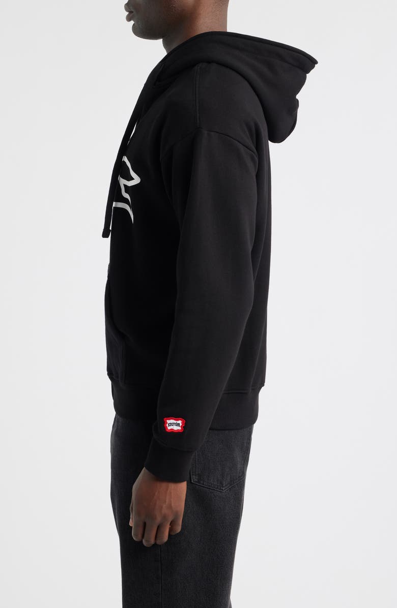 ICECREAM Zippy Graphic Zip Hoodie, Alternate, color, Black
