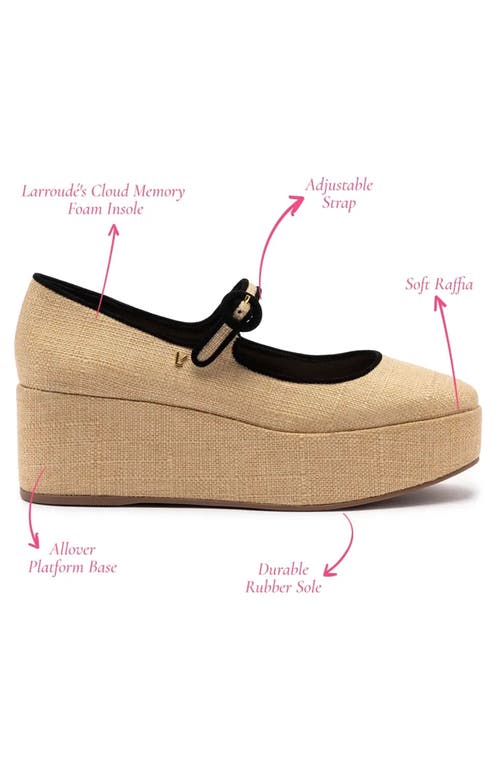 Larroude Blair Flatform In Beige