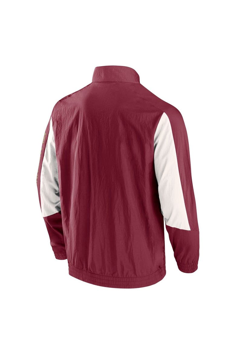 Men's Fanatics Branded  Red Atlanta United FC Net Goal Raglan Full-Zip Track Jacket, Alternate, color, Red
