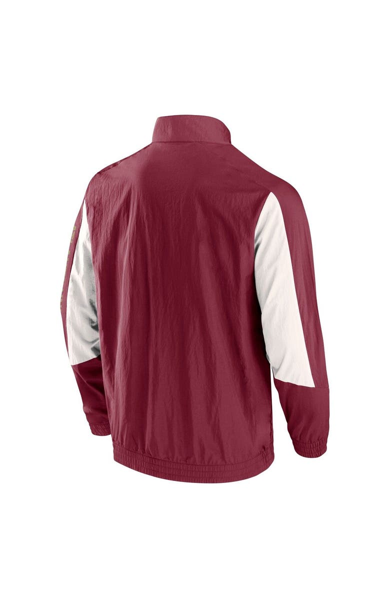 FANATICS Men's Fanatics Branded Red Atlanta United FC Net Goal Raglan Full-Zip Track Jacket, Alternate, color, Red