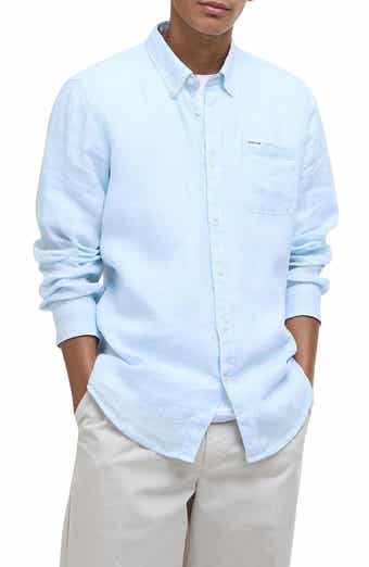 Barbour Linton Regular Fit Linen Button-Down Shirt