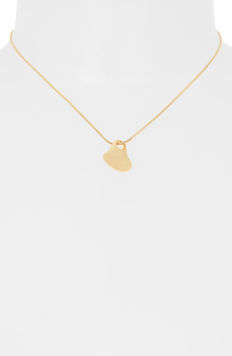 NORDSTROM RACK Demi Fine Molten Pendant Necklace, Alternate, color, Gold