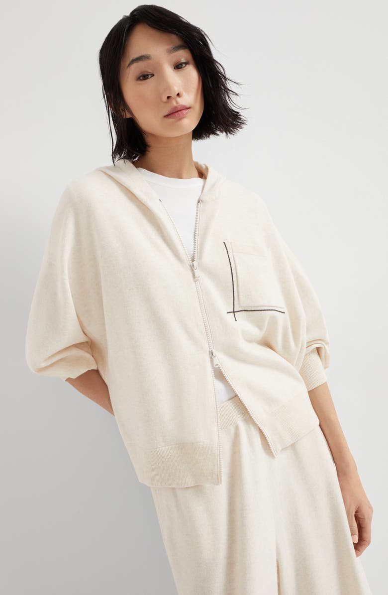 Brunello Cucinelli Cardigan with monili, Alternate, color, 