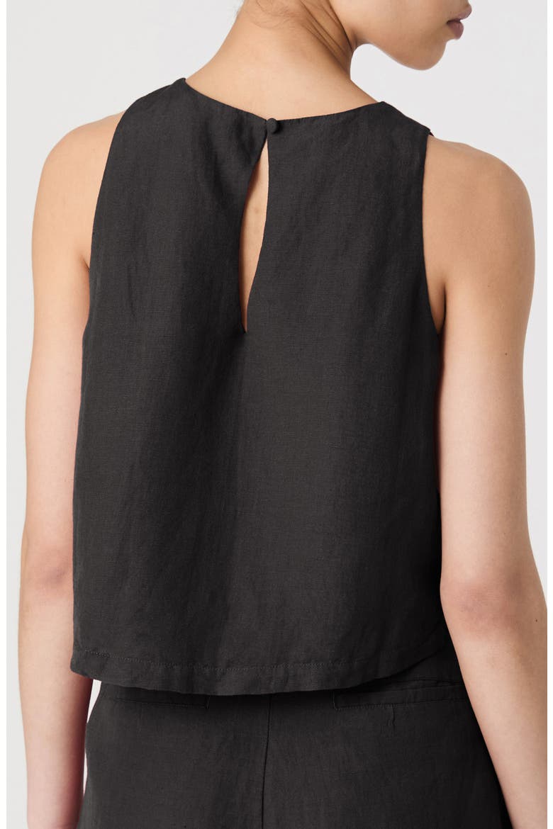 Birdie Sleeveless Trapeze Top, Alternate, color, BLACK