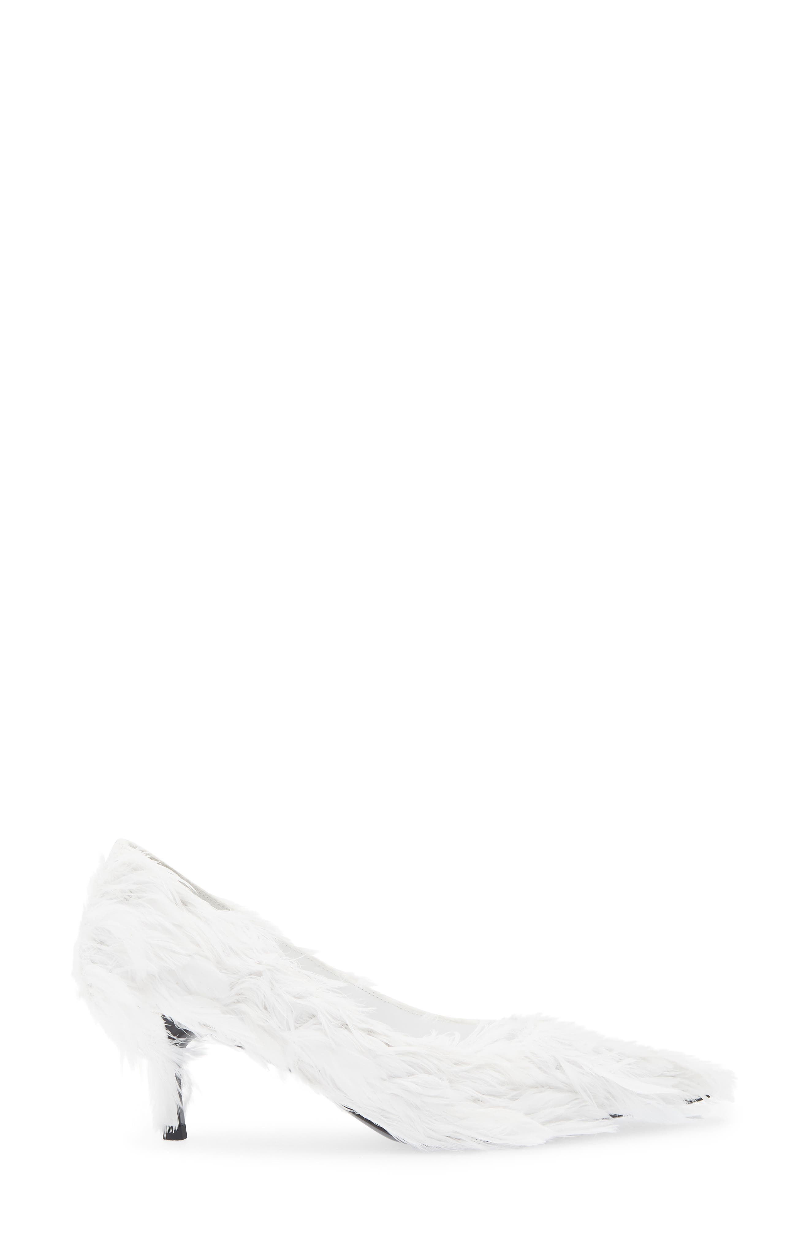 Nesting Pointed Toe Pump, Alternate, color, WHITE
