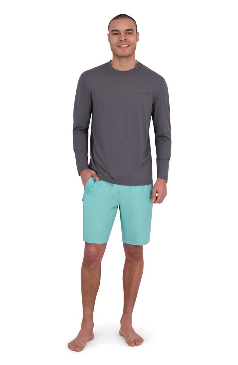 Spyder Long Sleeve Rashguard, Alternate, color, Ebony