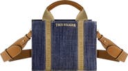 True Religion Mini Logo Denim Convertible Tote Bag