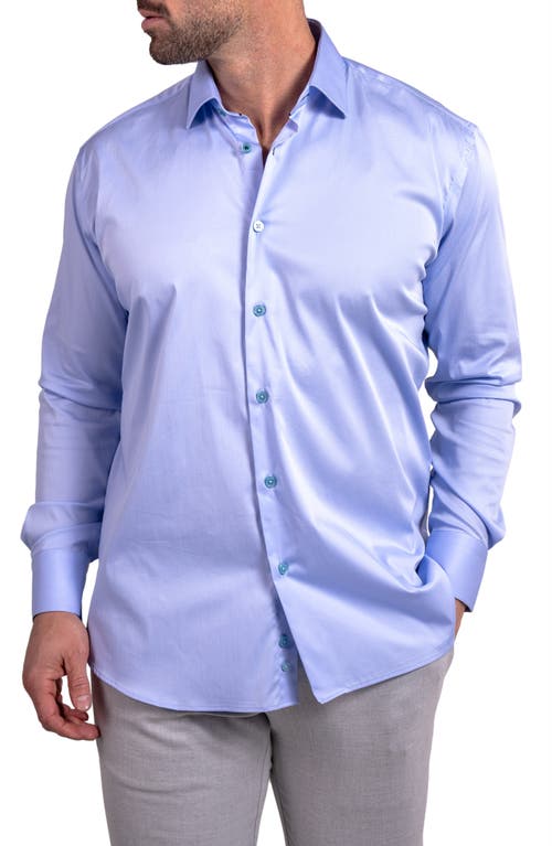 Maceoo Blacklabel Softstretch Ascension Button-up Shirt In Blue