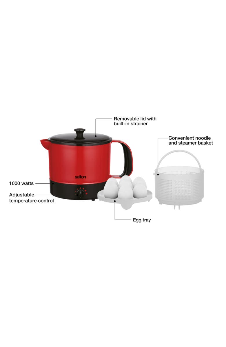 Salton Personal Multipot Multicooker, Alternate, color, Red
