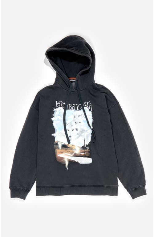 Bimba Y Lola Landscape Logo Hoodie In Black