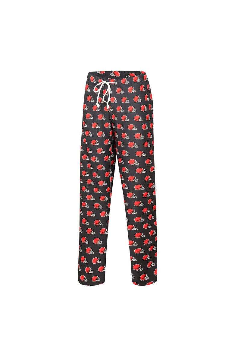 Women's Concepts Sport Brown Cleveland Browns Gauge Allover Print Sleep Pants, Alternate, color, Brown