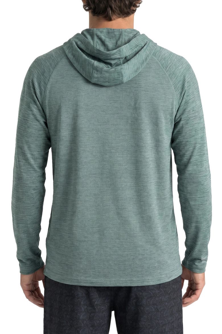 Raglan Sleeve Hooded Rashguard, Alternate, color, MALLARD