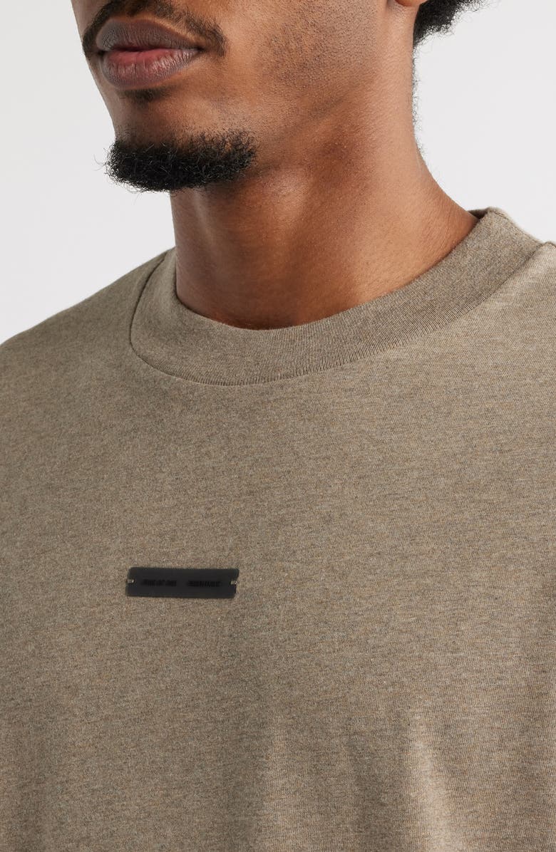 Fear of God Essentials Classic Fit Long Sleeve Logo Graphic T-Shirt, Alternate, color, Homestead Heather