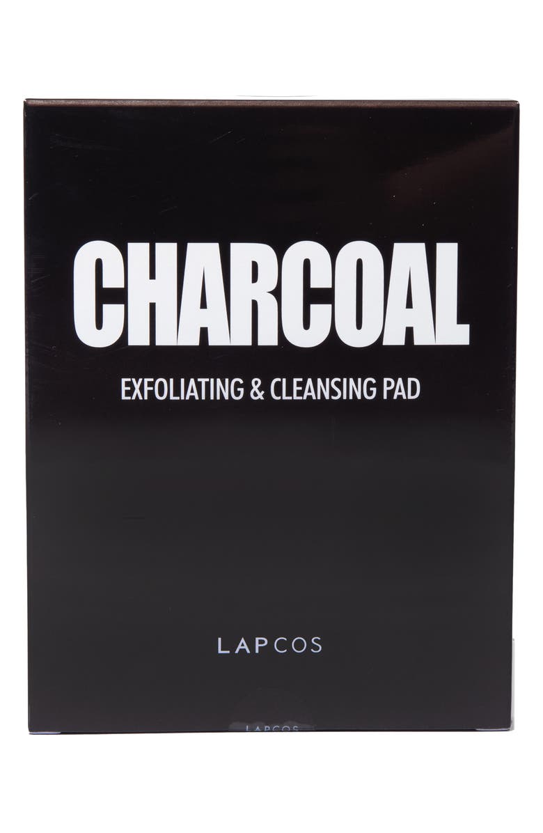 LAPCOS Charcoal Exfoliating & Cleansing Pad, Main, color, Black