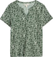 Seasalt Cornwall Waterflow Abstract Print Organic Cotton Top