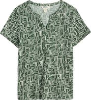 Seasalt Cornwall Waterflow Abstract Print Organic Cotton Top
