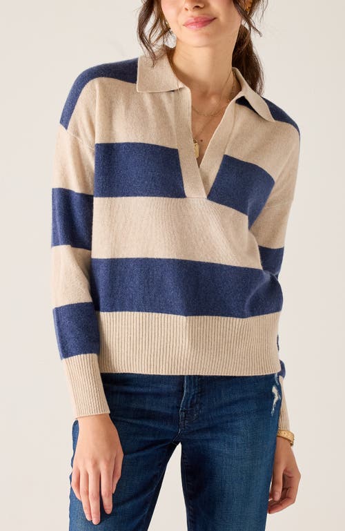 Voyageur By Mersea Regatta Cashmere Polo Sweater In Multi