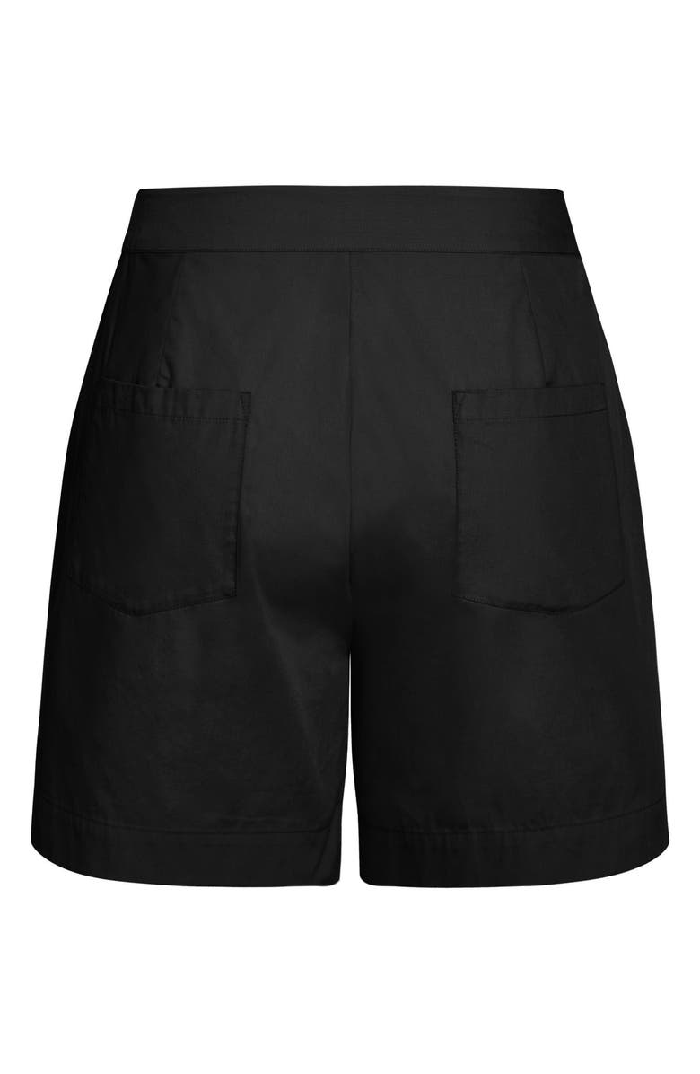 City Chic Spring Corset Denim Shorts, Alternate, color,