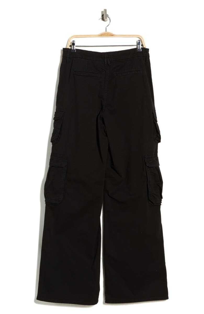 Good American Good Skate Twill Cargo Pants, Alternate, color, Black001