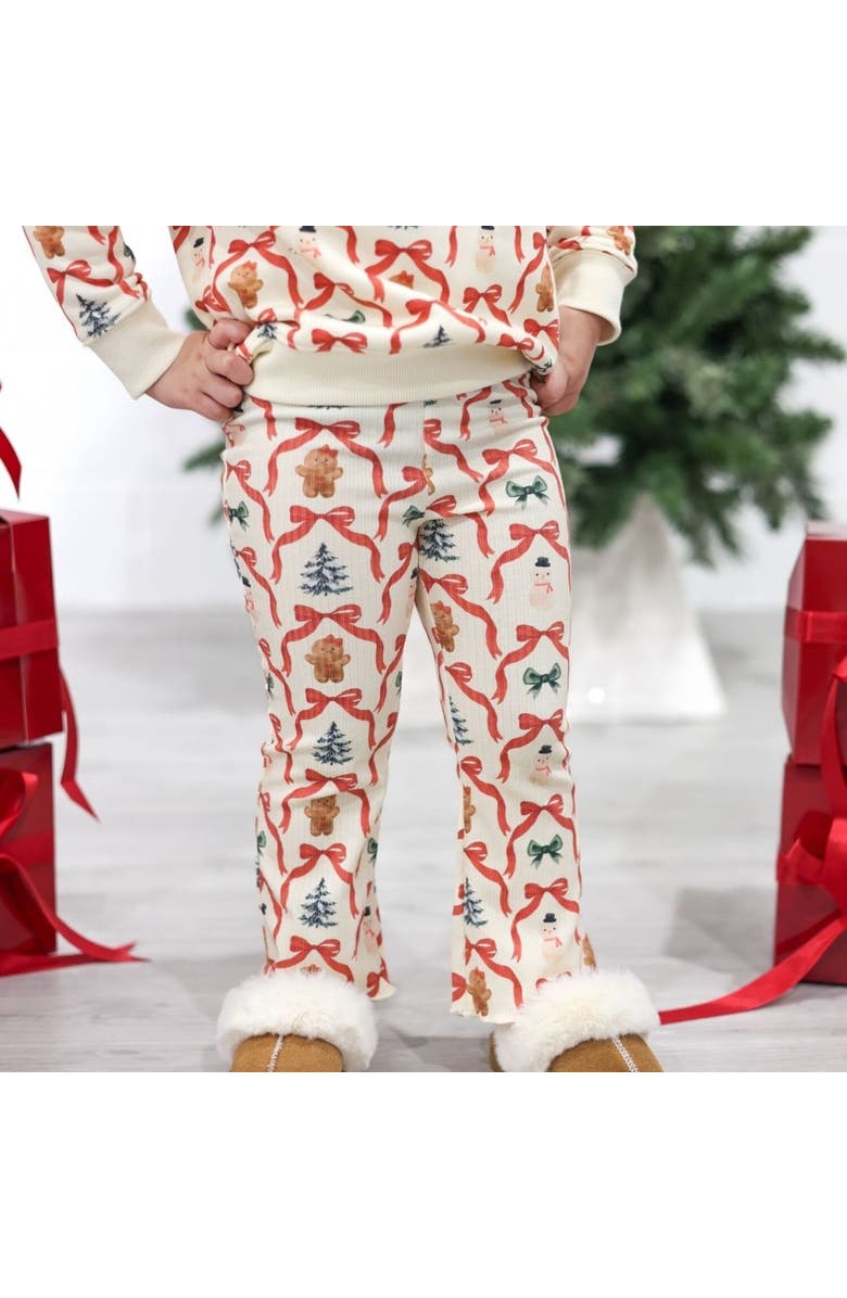 Sweet Wink Christmas Cutie Flare Legging, Alternate, color, Natural