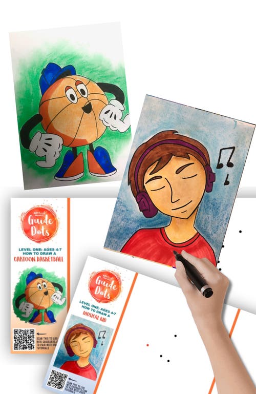 Guide Dots Add-On Art Rolls for Guide Dot's Art Kits in L1 Music Kid/ball Cartoon  product