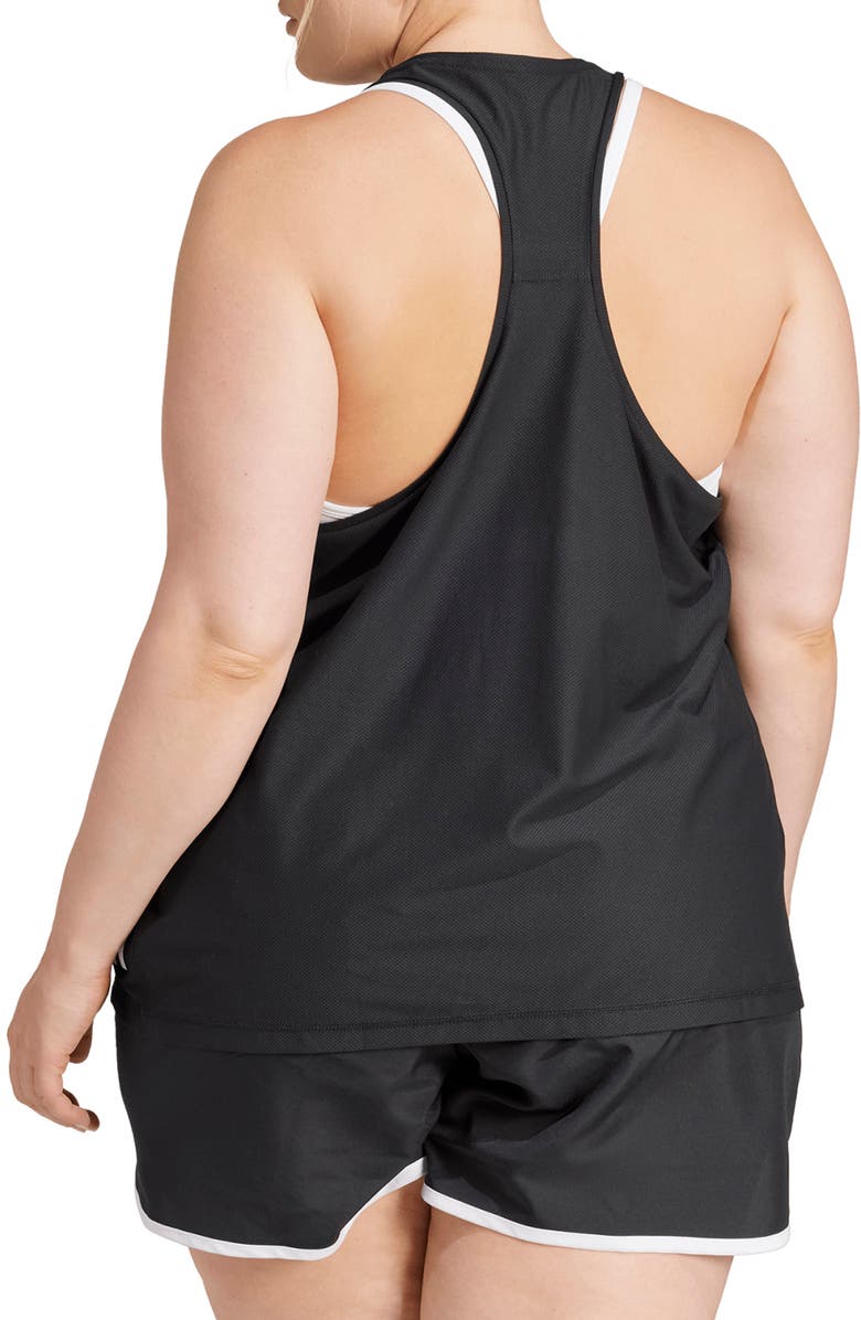 adidas Own The Run Tank Top, Alternate, color, Black