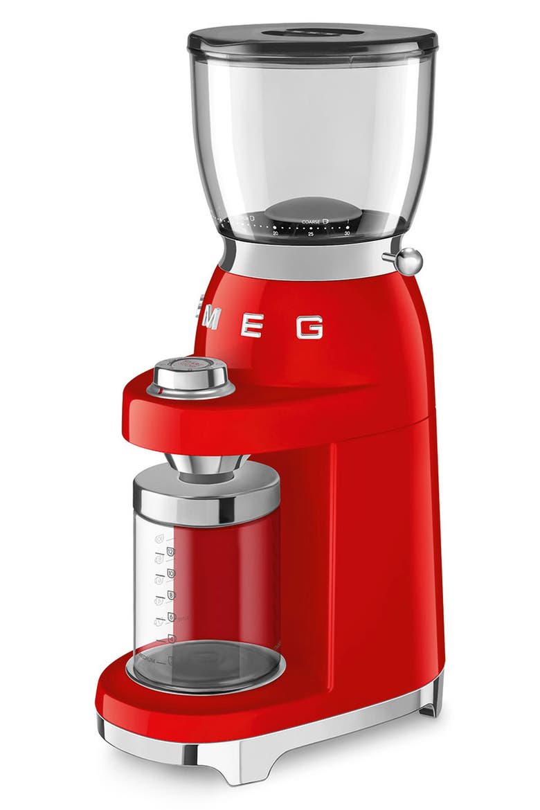 '50s Retro Style Coffee Grinder, Alternate, color, RED