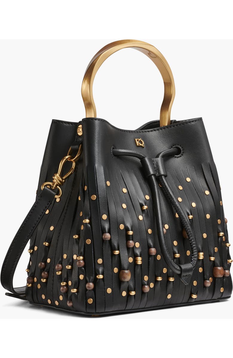 Donna Karan New York Lawrence Beaded Lasercut Bucket, Alternate, color,