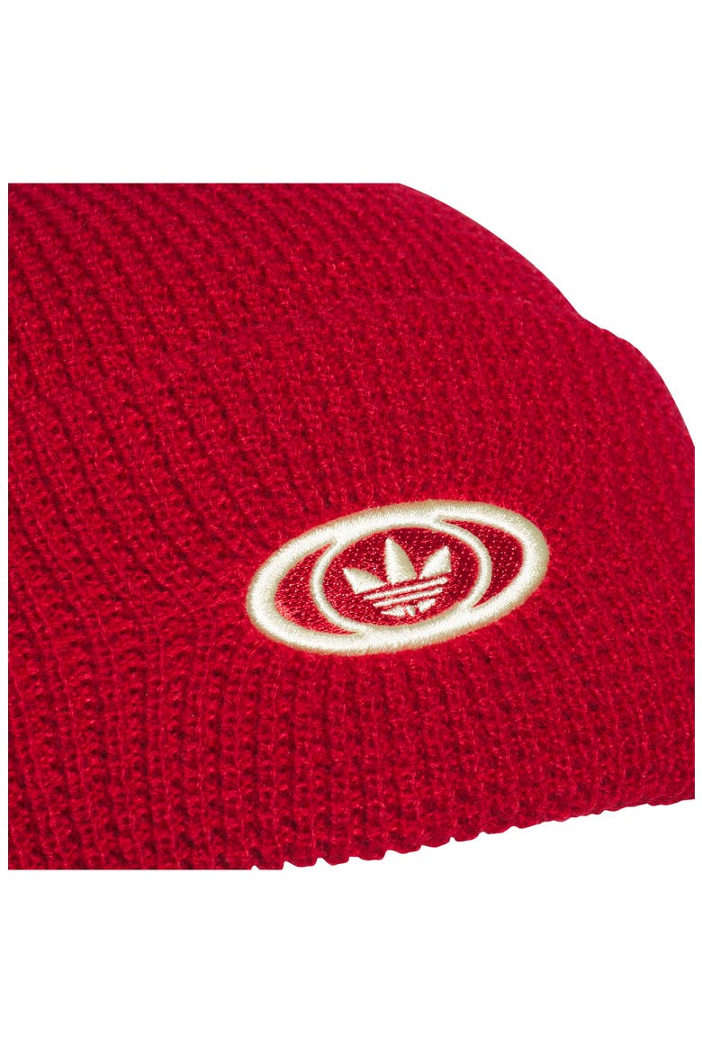 Unisex Waffle Beanie, Alternate, color, TEAM VICTORY RED/ VANILLA