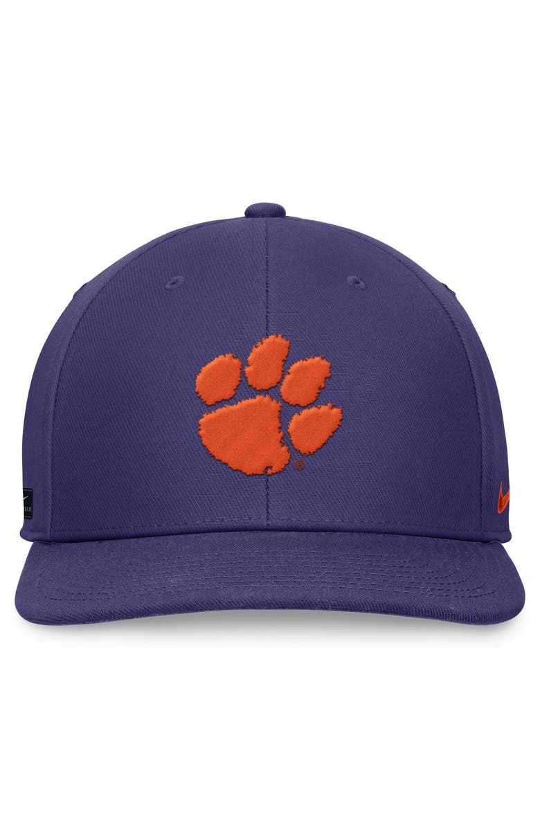 Nike Men's Nike Purple Clemson Tigers On-Field Pro Bill Snapback Hat, Alternate, color, Purple