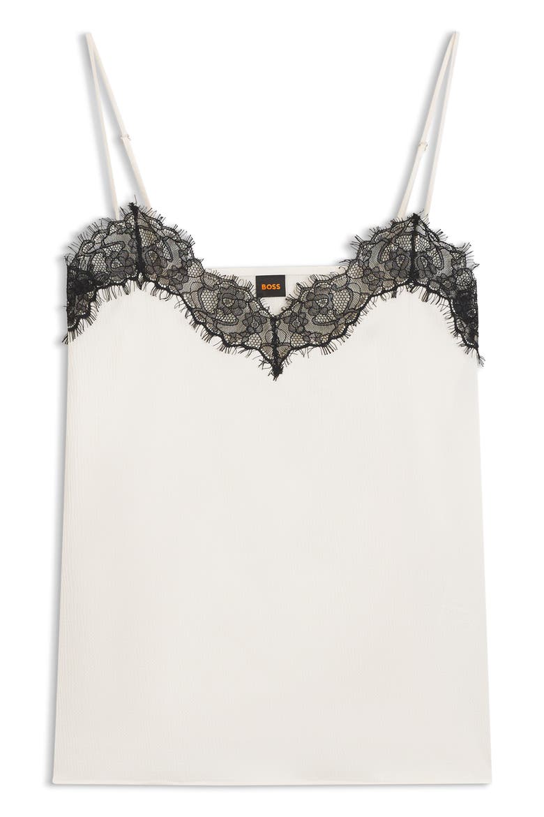 Ilessy Eyelash Lace Camisole, Alternate, color, OPEN WHT