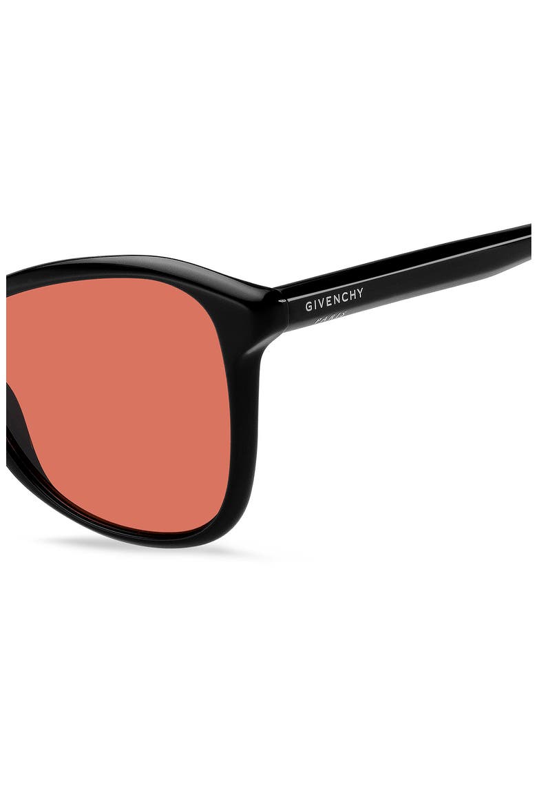 56mm Gradient Cat Eye Sunglasses, Alternate, color, BLACK PINK