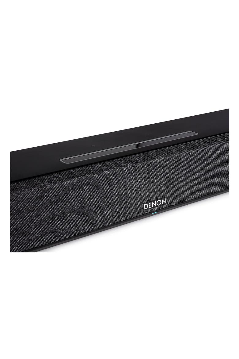 Home Sound Bar 550 with Dolby Atmos and HEOS Built-in and Denon Home Wireless 8" Subwoofer with HEOS, Alternate, color, Black