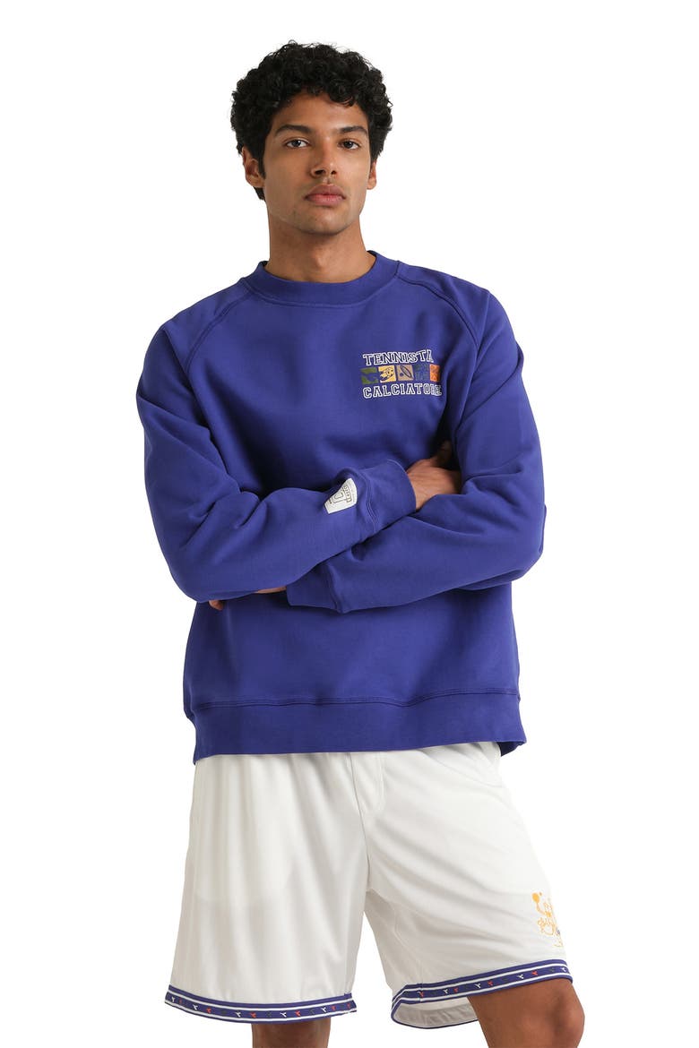 Legacy Embroidered Fleece Sweatshirt, Alternate, color, NAVY