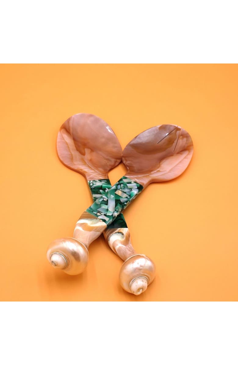 Inner Child Seashell Serving Set, Alternate, color, Green