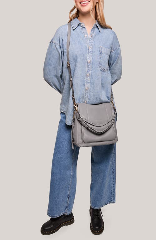 Aimee All For Love Convertible Leather Shoulder Bag In Gray