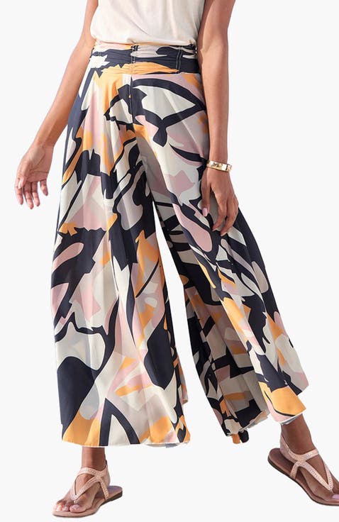 Printed Flowy Culottes