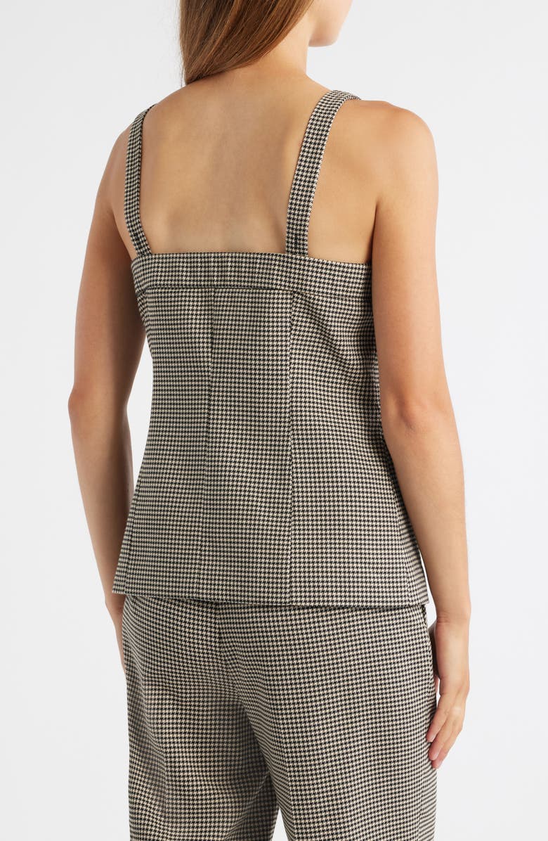 Anne Klein Houndstooth Top, Alternate, color, Anne Black Multi