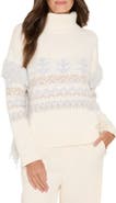 NIC+ZOE Fringe Trim Fair Isle Sweater